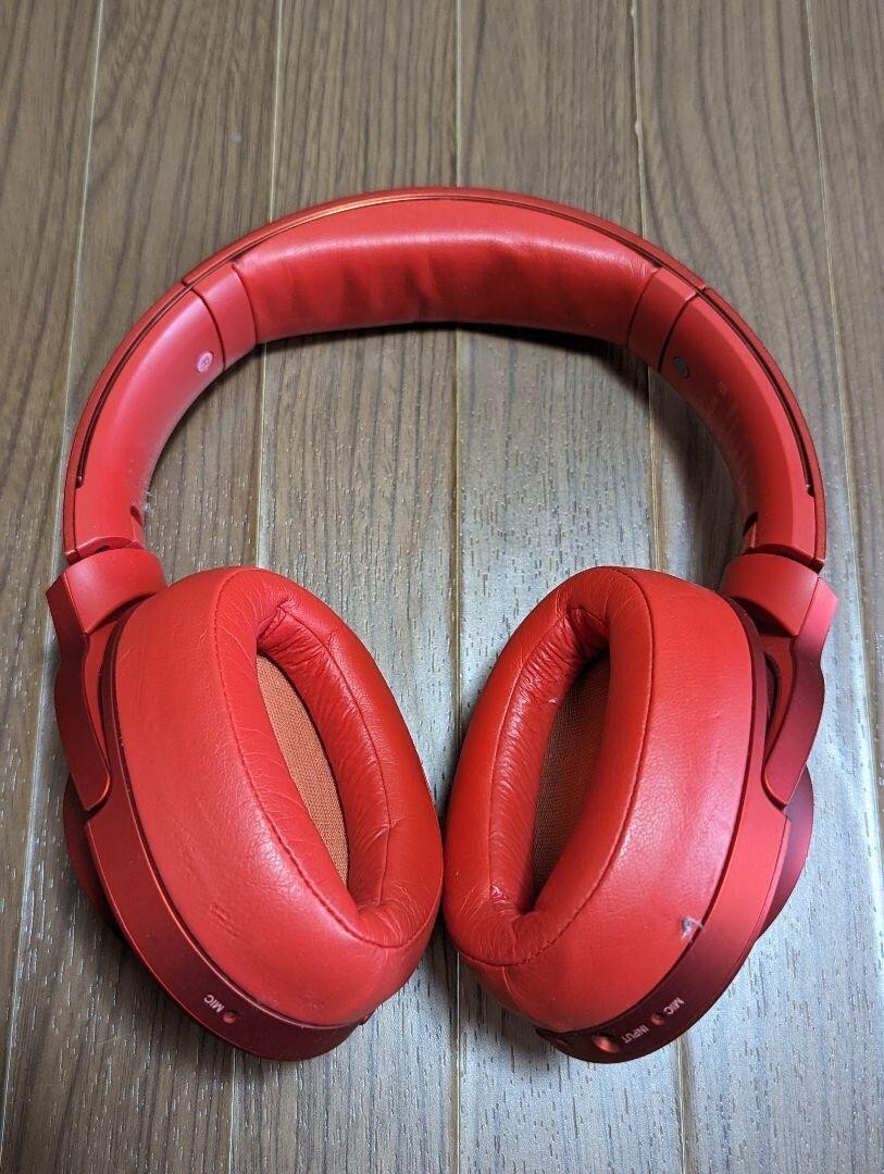 Sony MDR-100ABN Wireless NC Headphone Red Good GP | eBay