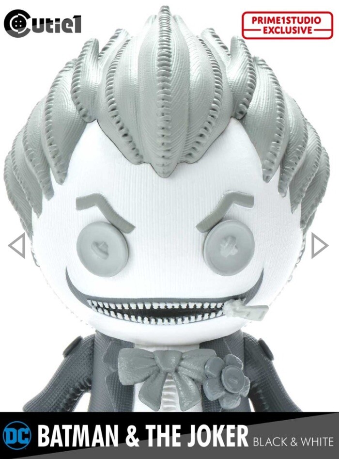 Cutie 1 Batman & The Joker (Black & White) Prime1 studio