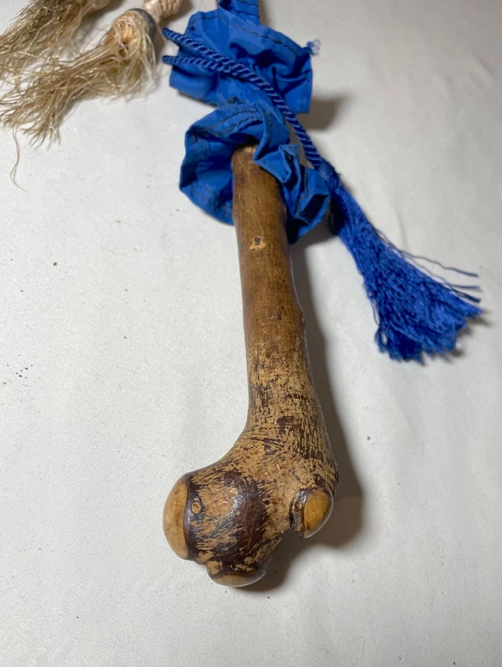 Paraguas antiguo Paragon tallado raíz madera mango madera celuloide azul Foto 4 de 4