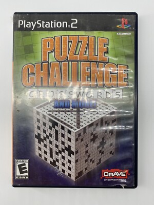 Puzzle Challenge Crosswords and More (Sony PlayStation 2) PS2 Complete CIB 