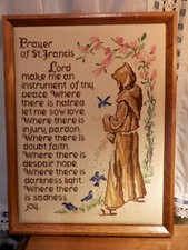 Saint Francis of Assisi gorgeous special framed priest estate