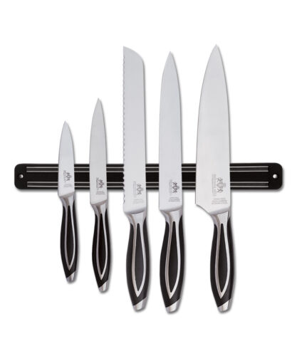 Triumph Hill 9 STÜCK ELITE DEUTSCHER STAHL BESTECK MESSER SET STÄNDER & MAGNETIKSTAB - Bild 3 von 5