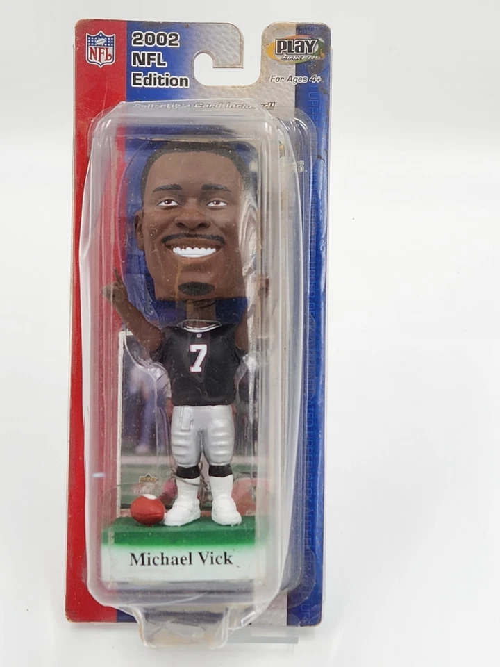 Atlanta Falcons NFL Edición Limitada #7 Michael Vick QB Bobblehead y Tarjeta Deportiva Foto 2 de 3