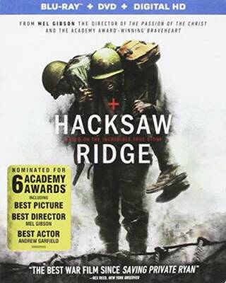 Hacksaw Ridge [Blu-ray + DVD + Digital] - Blu-ray By Andrew Garfield - GOOD
