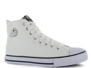 dunlop canvas high top trainers