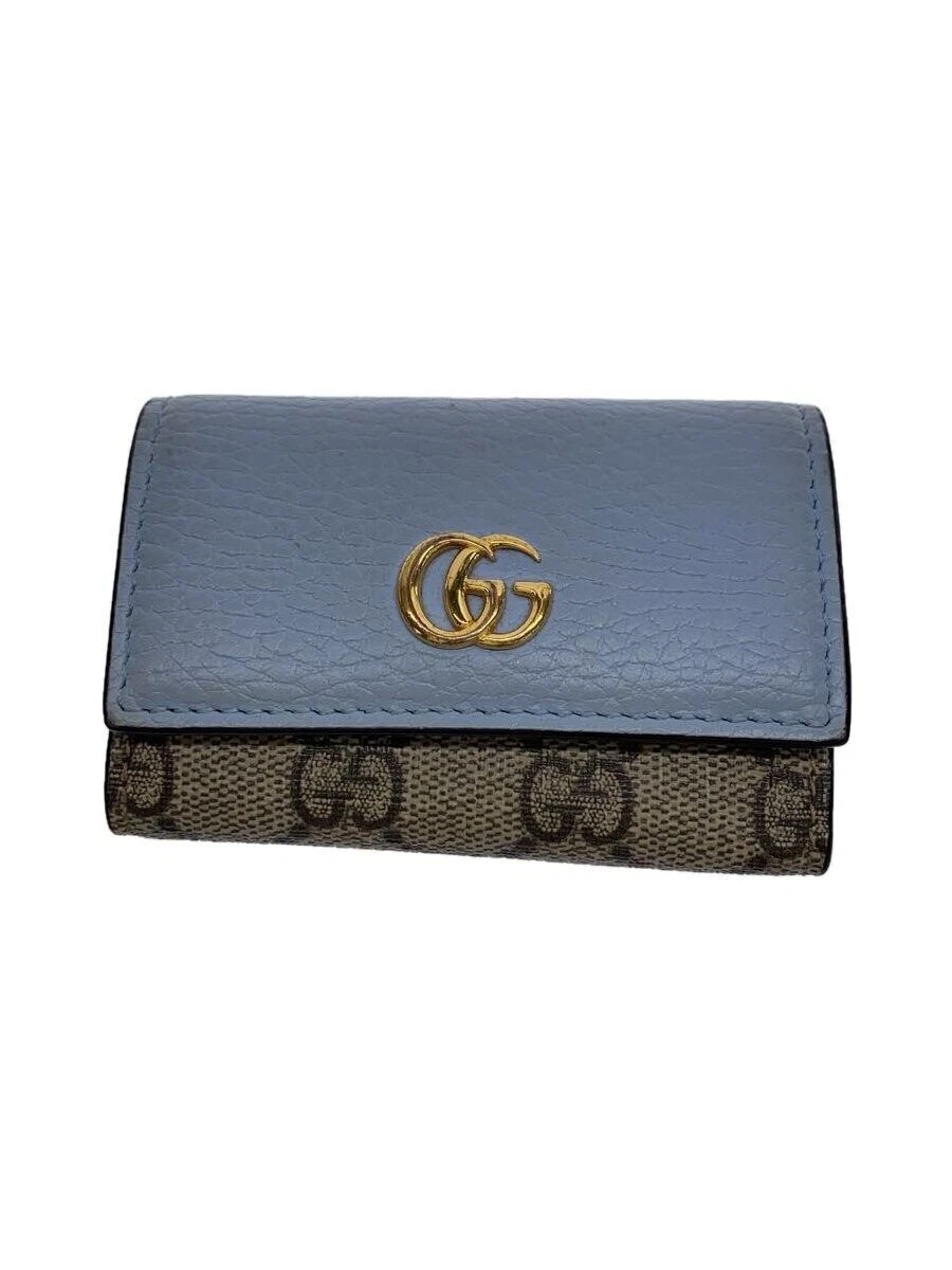Étui à clés GUCCI GG Marmont 6 rangs cuir bleu Supreme 456118 Occasion