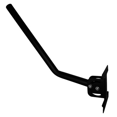 Universal 20'' J-Pole Steel Mast 1'' Diameter Roof Wall Mount HDTV Antenna Black