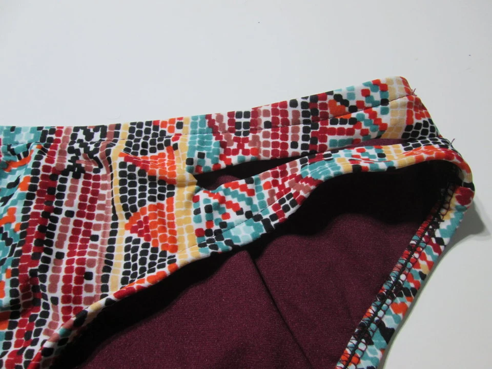 Mossimo Mujer Talla S Bikini Parte Inferior Multicolor Correas Hipster Traje de Baño Lateral Foto 3 de 4