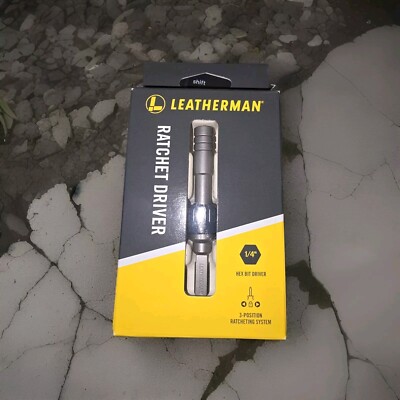 NEW Leatherman Ratchet Driver 1/4 Hex Bit Multi-Tool 931032 Stainless Steel