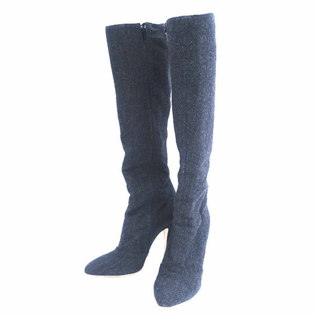 Maison Margiela Long Boots Stilets Wool Black Size 37 Womens Used 