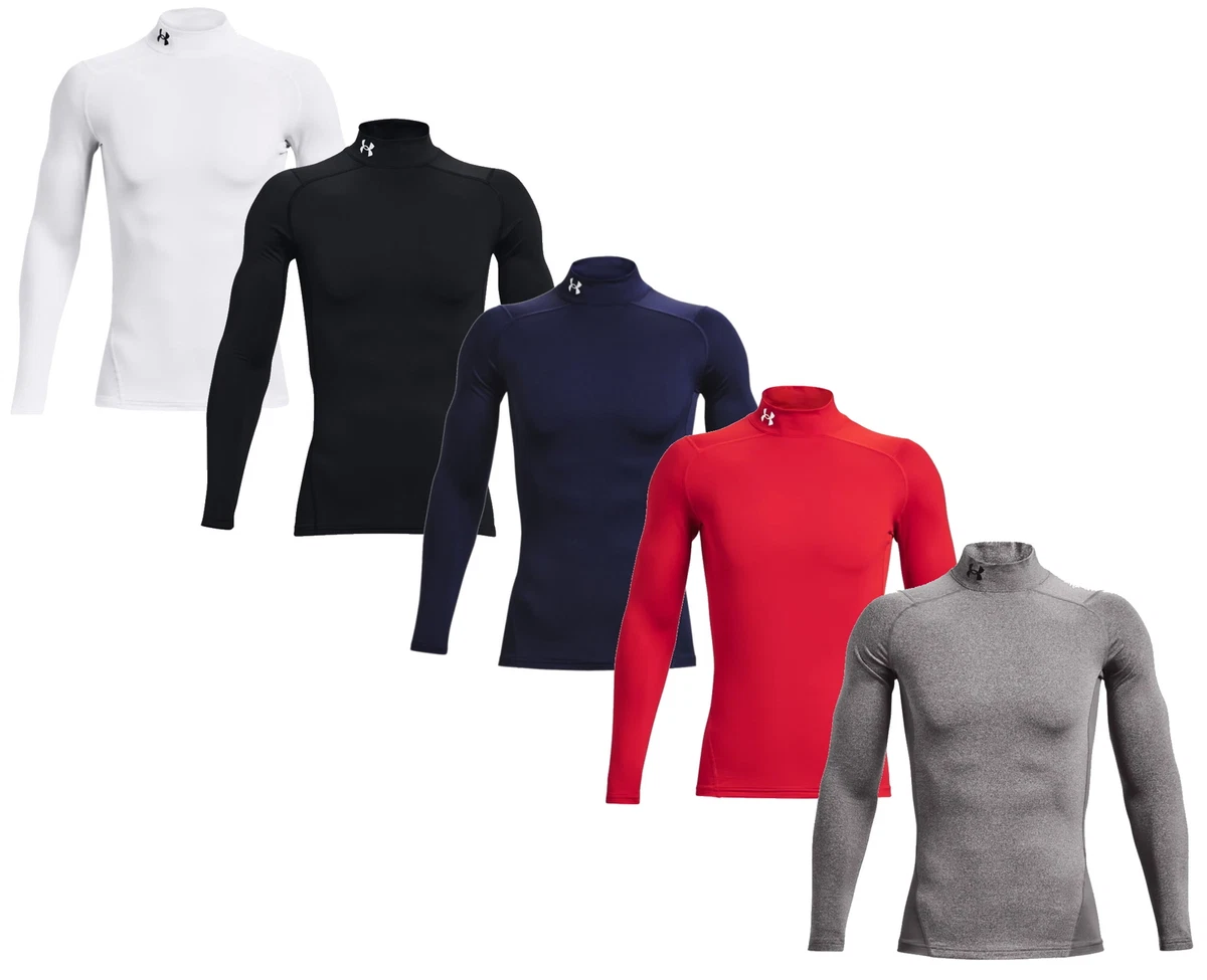 Under Armour Mens Cold Gear Armour Compression Mock Neck Top