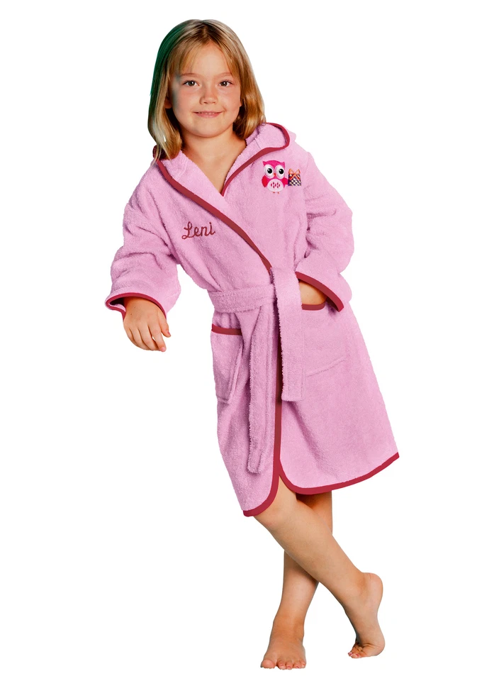 Erwin Müller Kinder-Bademantel mit Kapuze Walk-Frottier