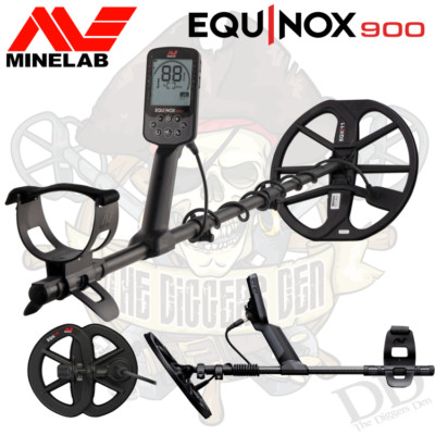 Minelab Equinox 900 Waterproof Metal Detector With 11'' and 6'' DD Coil 3720-0006