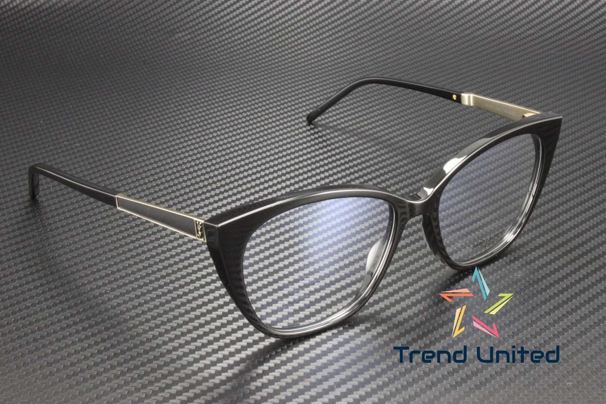 SAINT LAURENT SL M72 002 Cat Eye Acetate Black Gold 54 mm