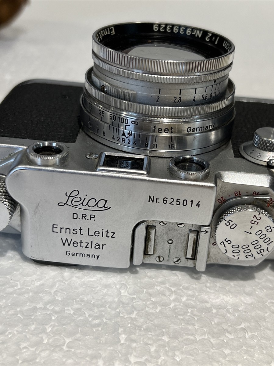 leica drp ernst leitz wetzlar camera with case & Flash | eBay
