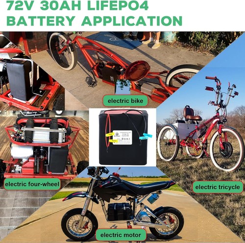 72V 20Ah 25Ah LiFePO4 Ebike Battery with 50A/80A BMS for 500W-2000W Motor Ebike - Picture 25 of 63
