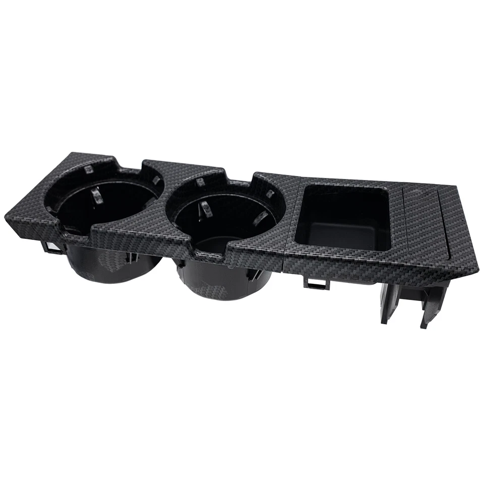 Caja de almacenamiento porta monedas consola central de fibra de carbono para BMW E46 325i 1999-06 Foto 3 de 4
