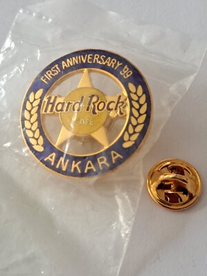 Pin seltener Hard Rock Cafe Ankara First Anniversary 1999 Pin * Sammlerzustand