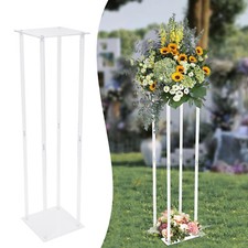 Clear Acrylic Flower Stand 39 Tall Column Vase Centerpieces Wedding Decoration