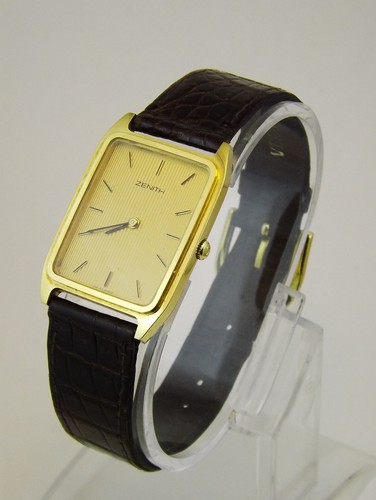 ZENITH OROLOGIO UOMO ORO 18 KT VINTAGE ANNI '70 MEN GOLD WRIST WATCH | eBay