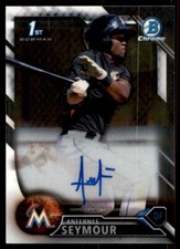 2016 Bowman Chrome Anfernee Seymour Auto Miami Marlins