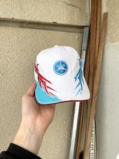 Vintage Y2K Yamaha Racing Flame Tribal Hat Cap One Size White
