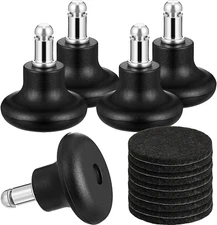 5 Pieces Bell Glides Replacement Office Chair Wheels Stopper Office Chair Swivel