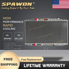 SPAWON Radiator For Acura TSX Tech Premium 2.4L L4 3.5L V6 2009-2014 AT