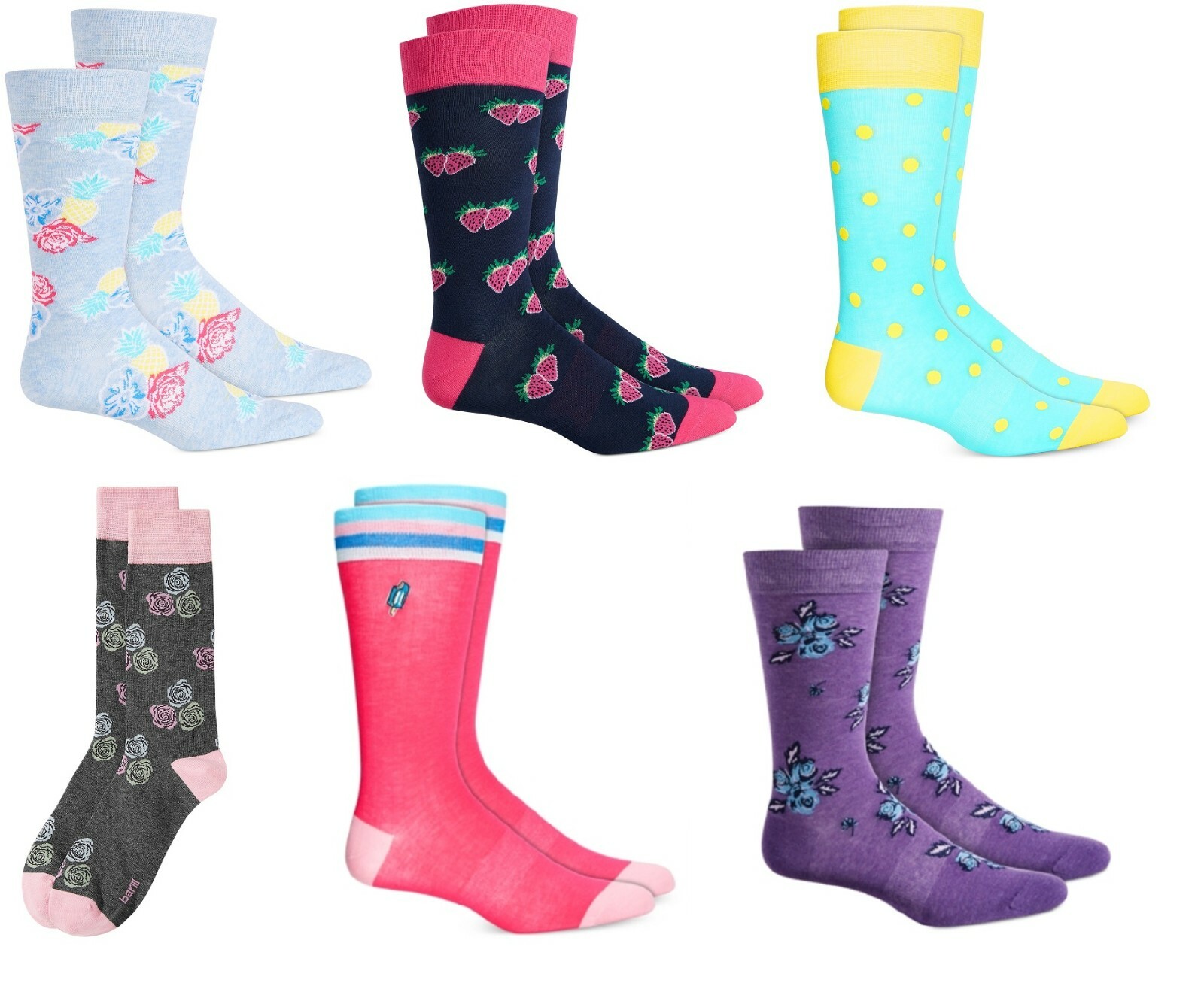 Мужские носки Bar III Mens Mystery Socks 2 упаковки Размер 10-13 2090₽