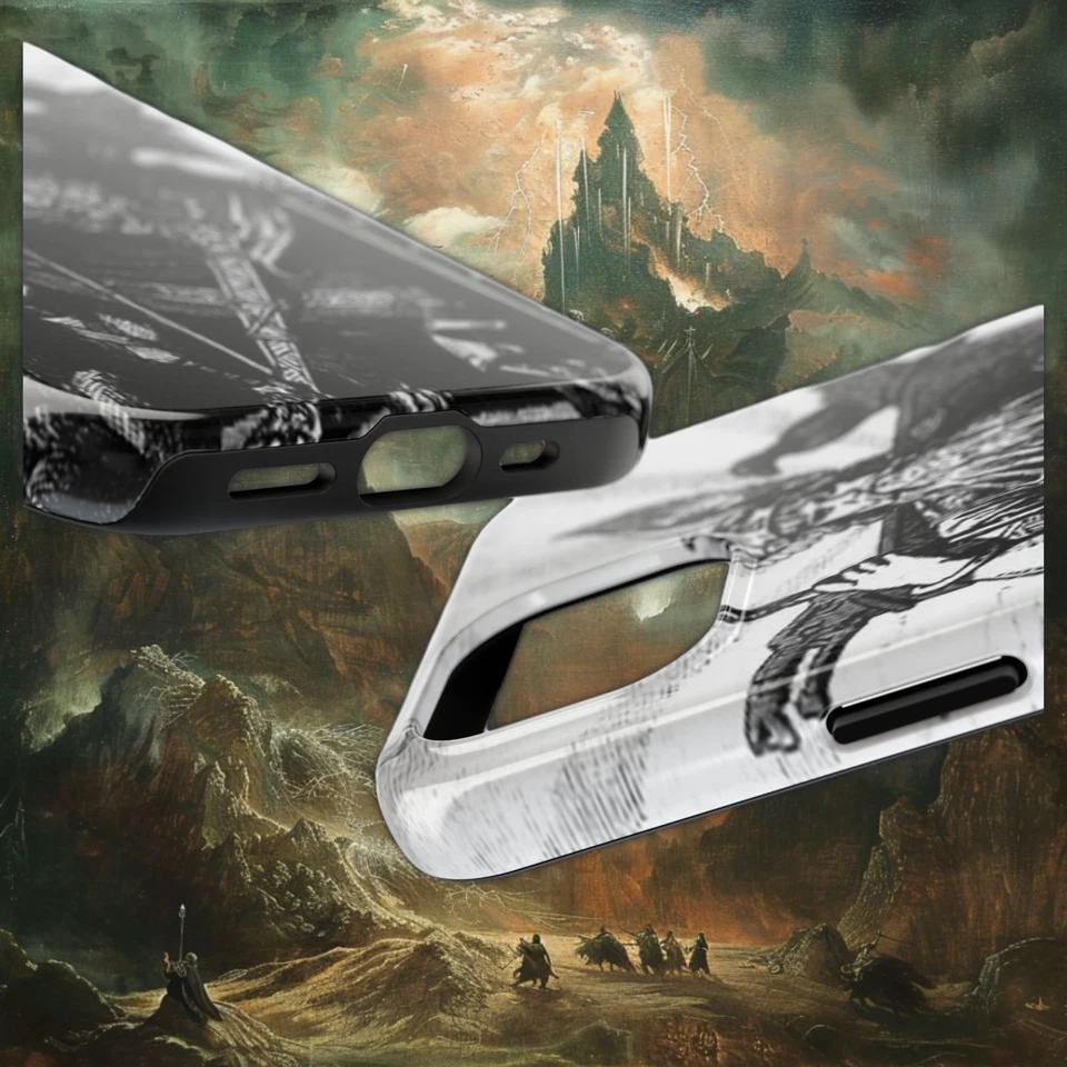 Odín Jueces Desde Su Trono - Funda iPhone - Mitología Vikinga Nórdica Foto 4 de 4