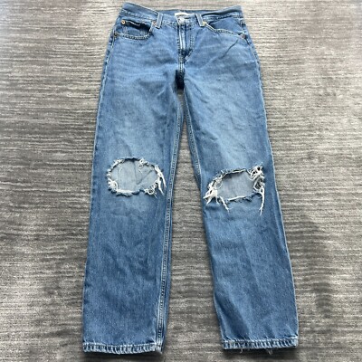 Levi's Jeans Size 28 Womens Low Pro Straight Blue Denim