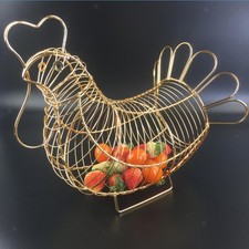 Metal Wire Egg Basket Hen Shaped Kitchen Decor Decorative Chicken Shaped Egg 15.48 per metre