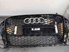 FRONT RS3 STYLE HONEYCOMB GRILL GLOSS BLACK GRILLE FOR AUDI A3 8V 2017 2018-2020