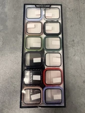 Haojavo 12 Pack Case with Tempered Glass Screen Protector for Apple Watch