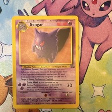 Wizards of the Coast Pokemon TCG Gengar 20/62 Fossil Rare 80 HP 1999 