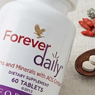 Forever Daily Vitamins & Minerals 55 Nutrients + AOS Complex Vegan