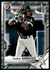 2021 Bowman #BP-40 Yolbert Sanchez Prospects Camo Chicago White Sox NM+
