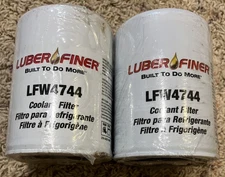(2 PACK)  Luber-Finer LFW4744 Coolant Filter Water Filter