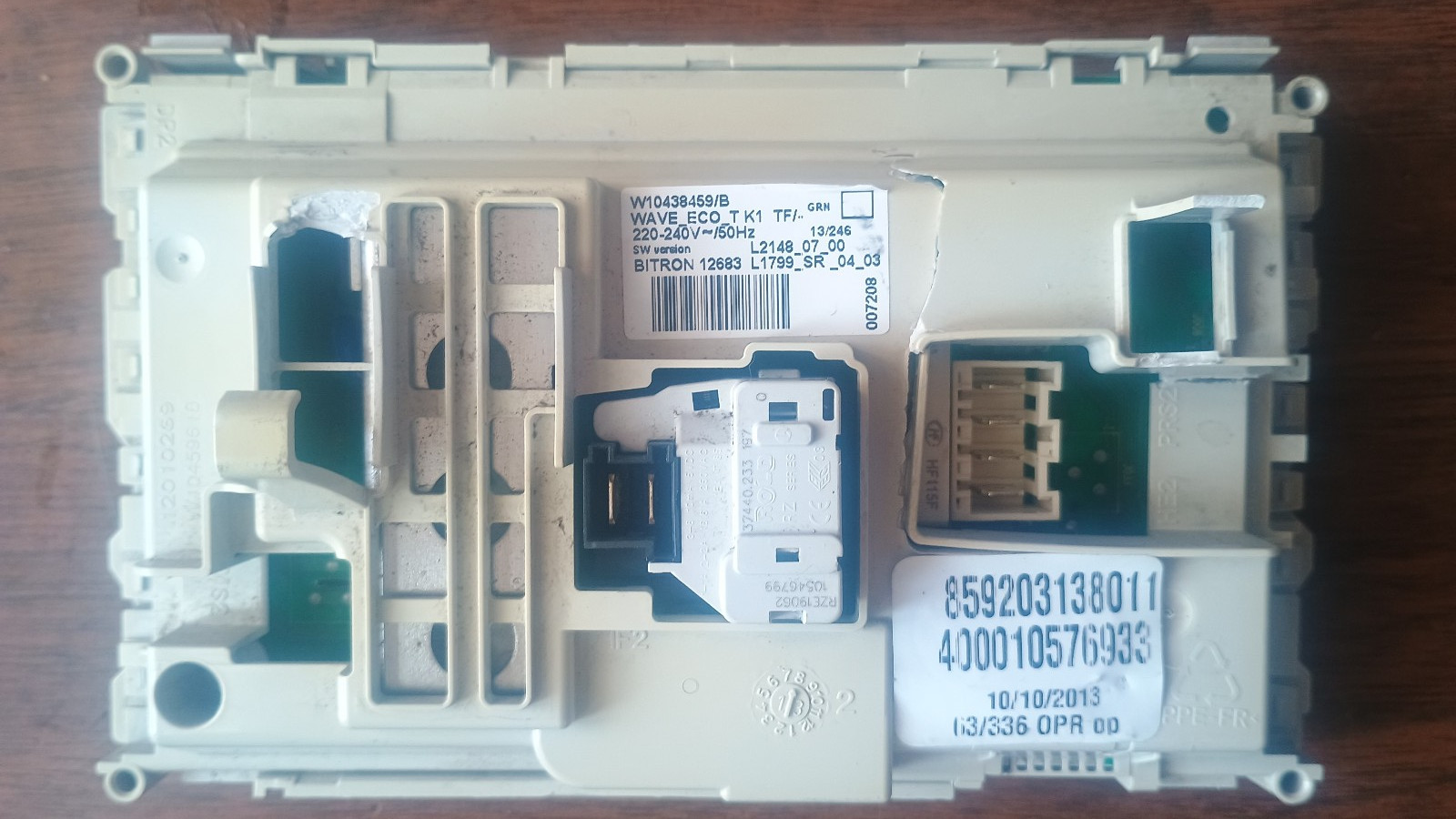W10438459/B modulo  Whirlpool lavatrice  DLC 8200