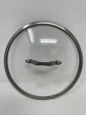 Calphalon 10 Inch Glass Lid Replacement Stainless Steel Rim Pot Pan Cover 813415