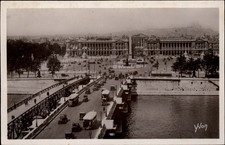 RPPC Place de la Concorde Paris France view vintage postcard u280