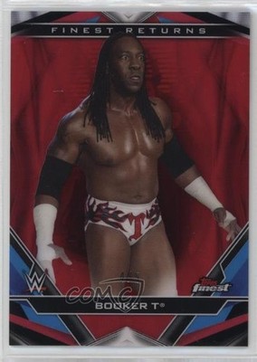 2020 Topps Finest WWE Decade's Returns Red Refractor 4/5 Booker T #R-2 oh5