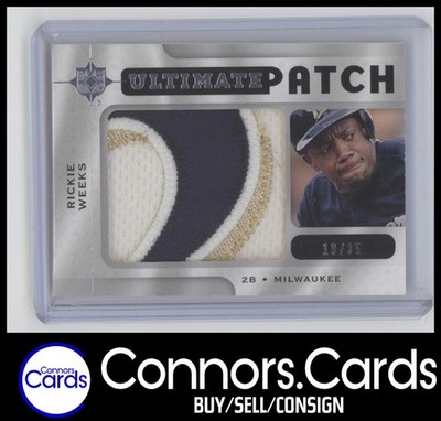 Rickie Weeks 2009 Upper Deck Ultimate Collection #UPRW Ultimate LOGO Patch /35