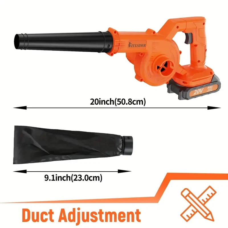 Mini aspiradora sopladora de hojas portátil inalámbrica con batería Foto 4 de 4