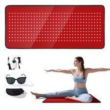 Red Light Therapy Mat for Full Body, Foldable 340 LEDs Near Infrared Light Th...