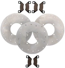2012-2013 Arctic Cat 700 Mud Pro ATV Front & Rear Brake Pads & Brake Rotors