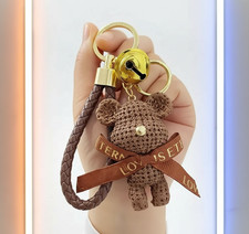 Creative Bear Keychain Cute Resin Trinket Bag Charm Car Phone Pendant Gift New