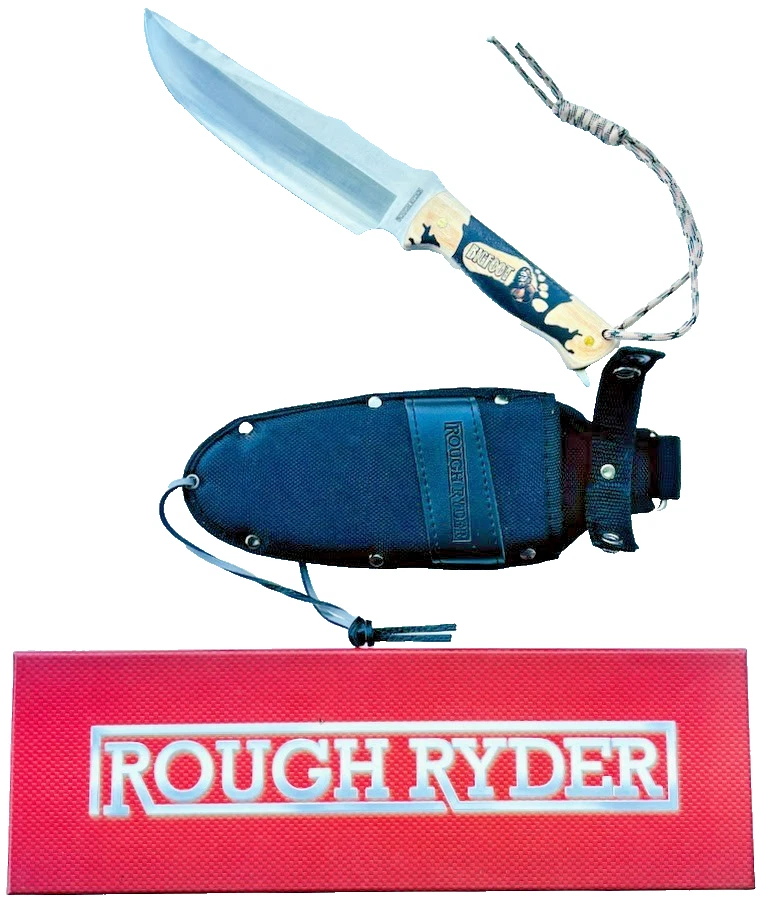 Nuevo CUCHILLO BIGFOOT BOWIE Madera Ryder Áspera Punta de Clip de Acero Inoxidable Hoja Fija Nuevo en Caja Foto 2 de 4