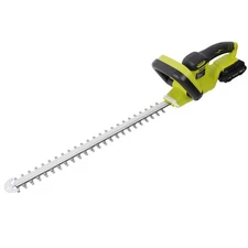 21V DC Cordless Hedge Trimmer 21"Steel Blade Brush Motor w/Battery &Seat Charger