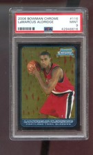 2006-07 Bowman Chrome #116 LaMarcus Aldridge ROOKIE RC PSA 9 Graded Card NBA 06